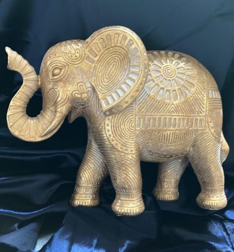 Mandala mintás elefánt szobor
